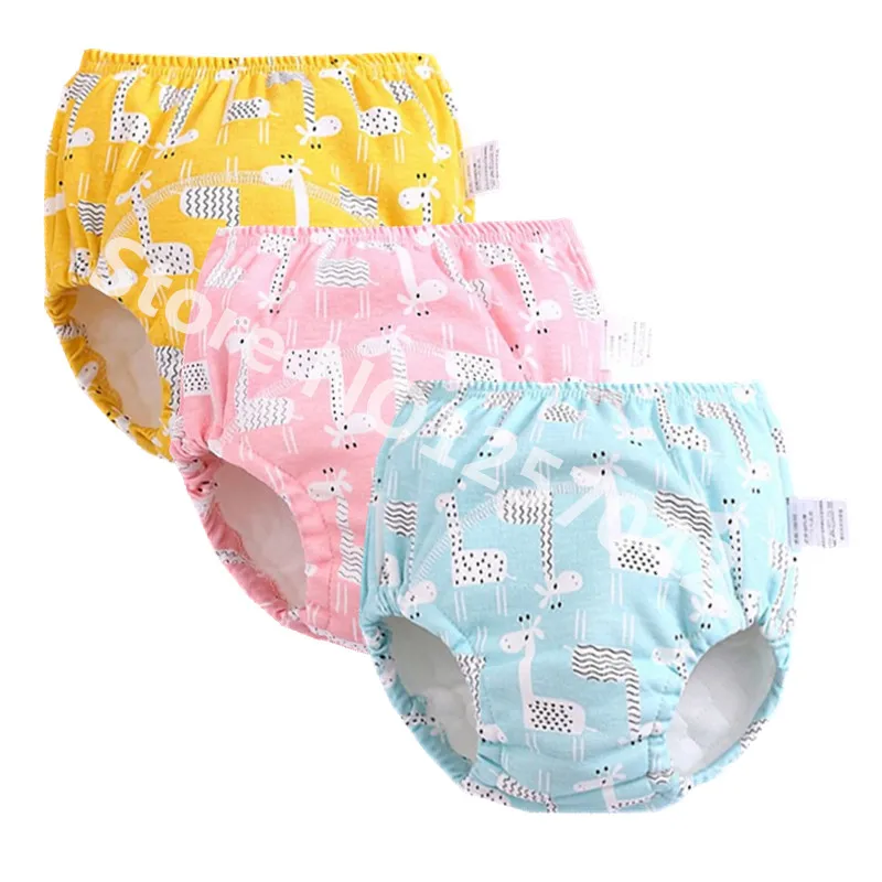 Детские подгузники Многоразовые моющиеся зимние Трусики для маленьких девочек и