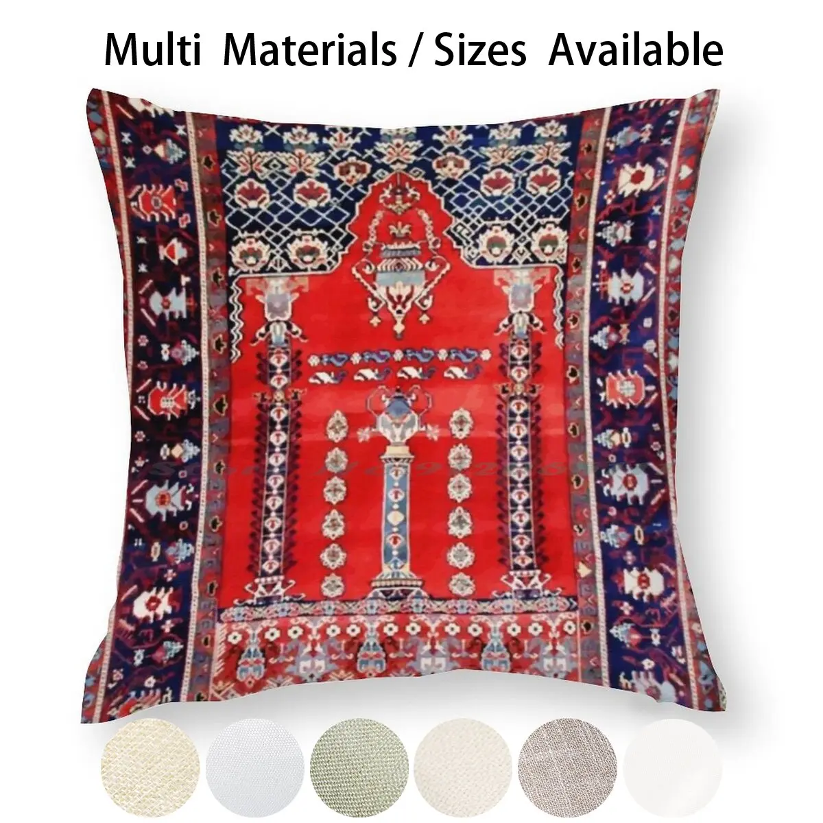Красно-синий античный персидский коврик с узором чехол для подушки наволочка из