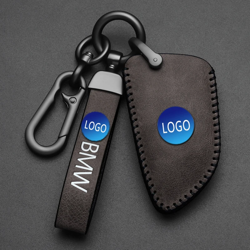 

E90 E60 E70 E87 1 3 5 6 series m3 M5 X1 X5 X6 Z4 for BMW key chain protective cover leather car key bag for auto parts