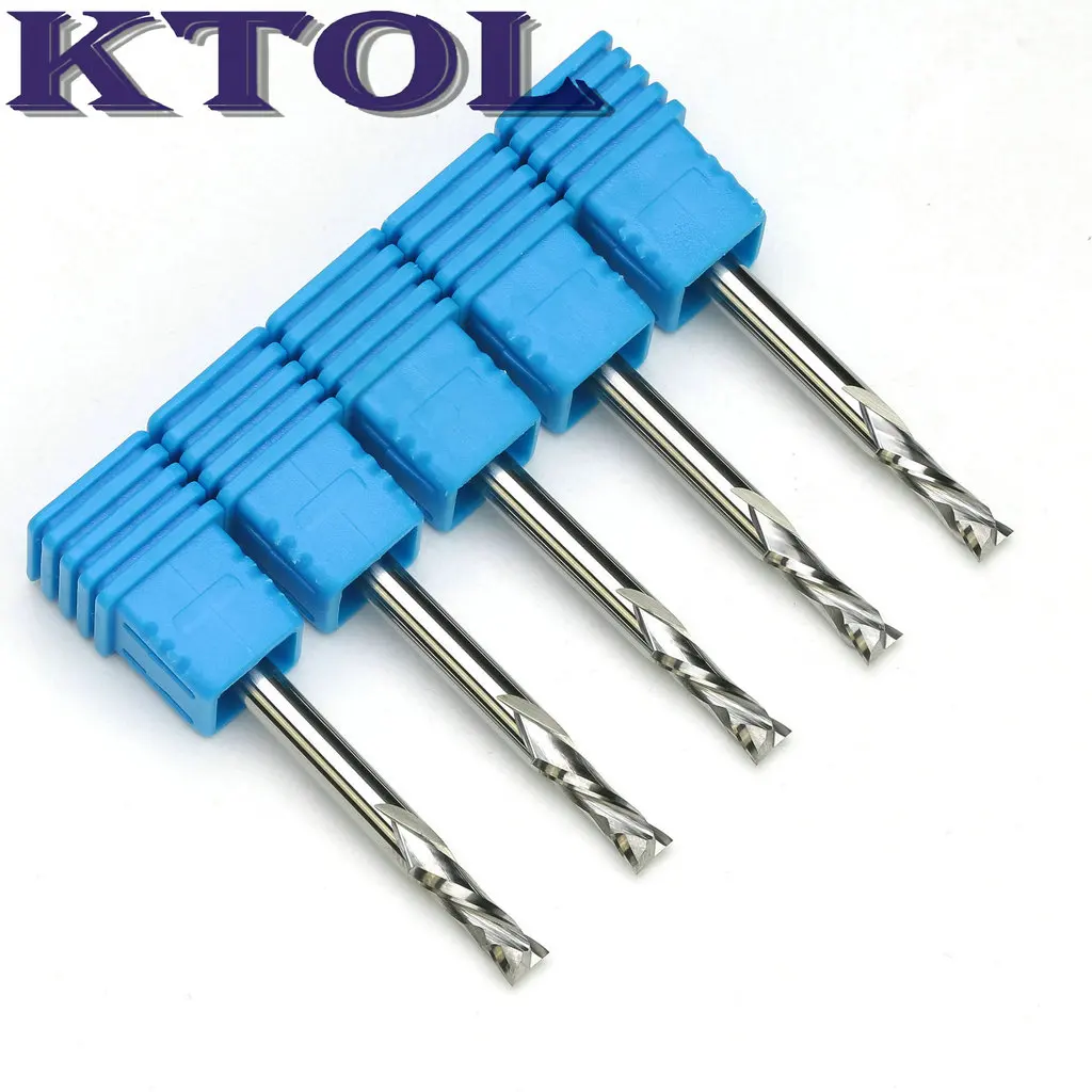 Концевые Фрезы с ЧПУ Clean Up /Down Cut набор инструментов для работы по дереву 4x12 мм-2 |