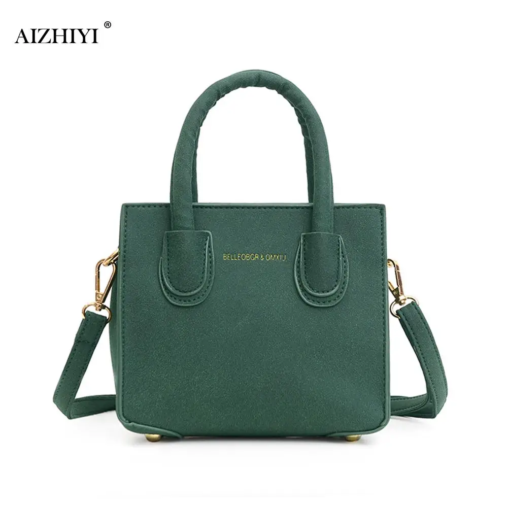 

New Scrub Leather Mini Crossbody Bags For Women 2021 Simple Style Shoulder Messenger Bag Lady Travel Handbags Mini Totes