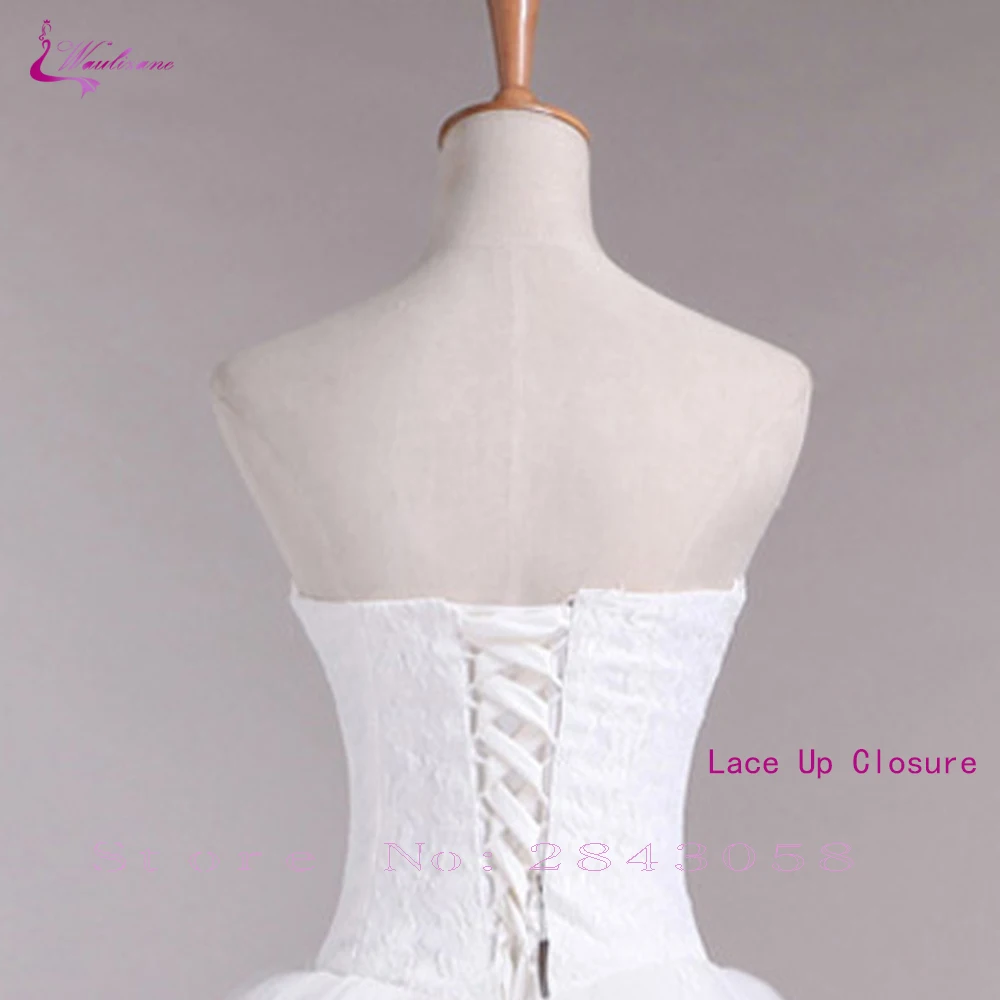

Waulizane Gorgeous Pleat Tulle Mermaid Wedding Dress Of Strapless Lace Up Closure Bridal Dress