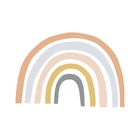 Скандинавская любовь Радуга наклейки на стену для детей Детская комната Настенный декор художественные фрески домашние декоративные наклейки DIY обои