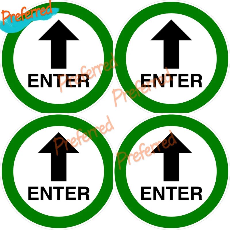 

4 X Entry Door Door Security Decal Sticker Laminated Outdoor for Your Home Car Coolers Laptops Racing Helmet Trunk Wall Sticker