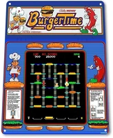 wenyisign burger time classic midway arcade marquee game room wall decor 8x12 tin metal sign