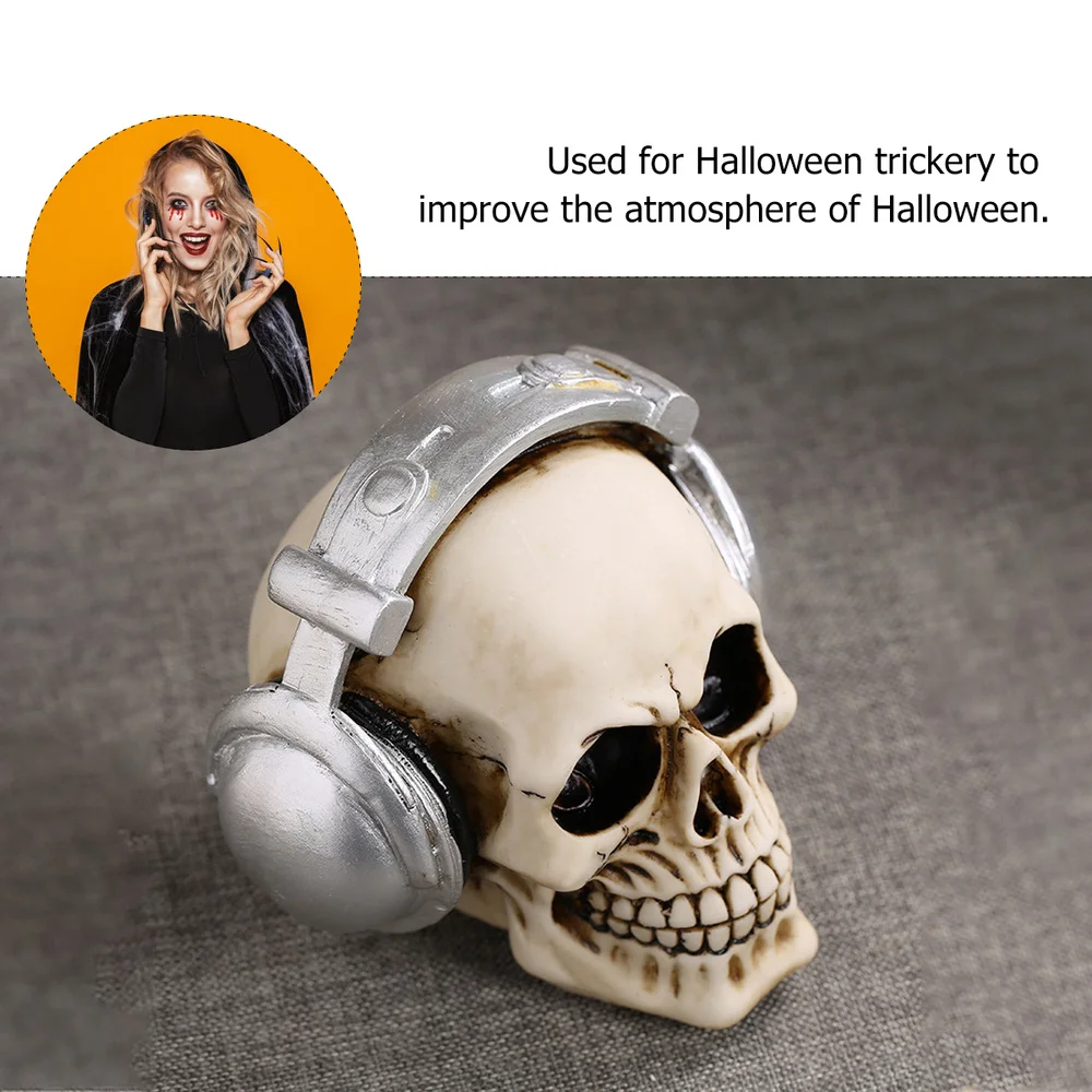 1 шт. статуя черепа Хэллоуина забавная скульптура реквизит для Хэллоуина|Статуи и