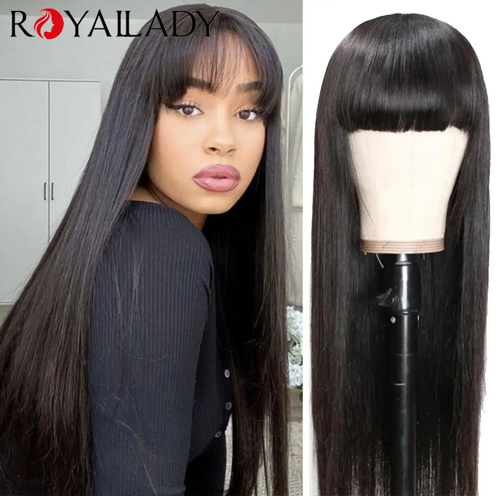 Парики из прямых человеческих волос Royal Lady бразильские волосы парик машинного