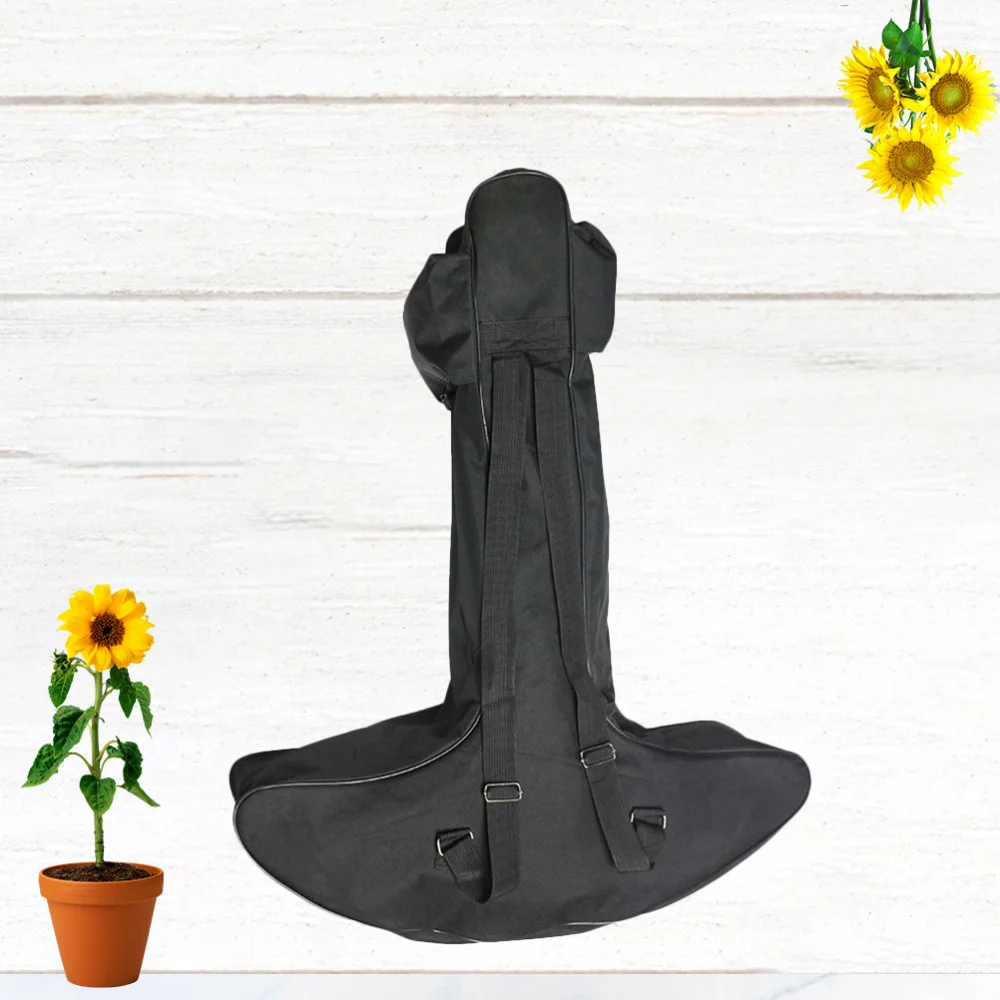 

T Shape Long Cross Bow Archery Storage Bag Large Capacity Canvas Backpack with Pockets for Archery Supplies (Black)