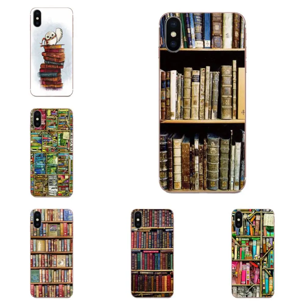 Ретро книжная полка с рисунком библиотеки для Samsung Galaxy A51 A71 A81 A90 5G A91 A01 S11 S11E S20 Plus