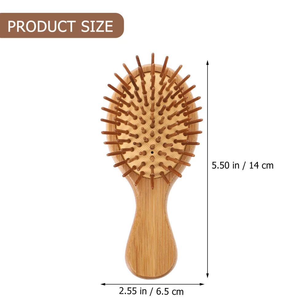 

2pcs Bamboo Cushion Comb Comb Hair Care Comb Anti-static Hair Brush Comb