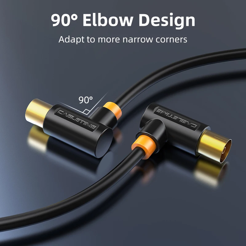 Кабельная антенна ТВ Кабель 90 градусов м/ф цифровой спутниковый кабель видео для