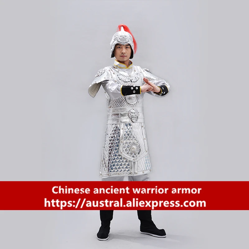 Ancient chinese armor film television warrior armor cos performance Patrol uniform God of War Lub Tabard Studio clothing han fu