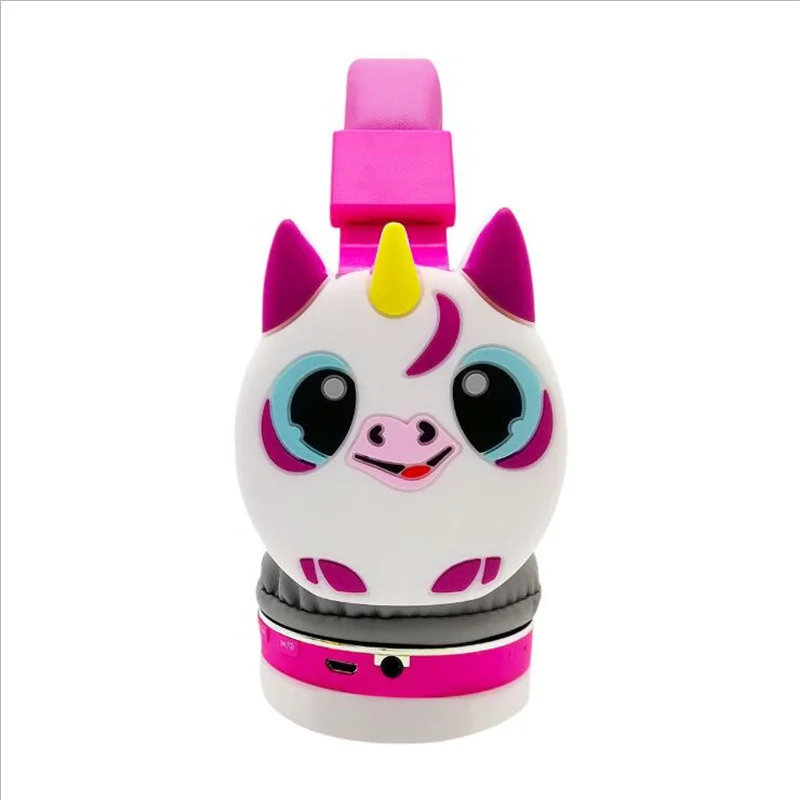 

Wireless Headset Cartoon Pig Bluetooth-Headset Noise Cancelling Mobile Phone Headphones Support TF Card FM Function