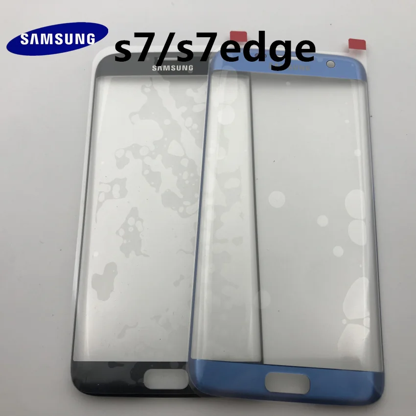 Новинка,, для samsung Galaxy S7, G930, s7 edge, g935, Задняя стеклянная крышка, задняя крышка, крышка батареи, дверь+ передняя стеклянная линза+ клей+ Инструменты
