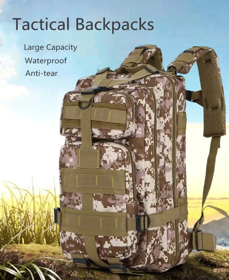 Мужские армейские тактические рюкзаки 30 л военные штурмовые сумки армейский