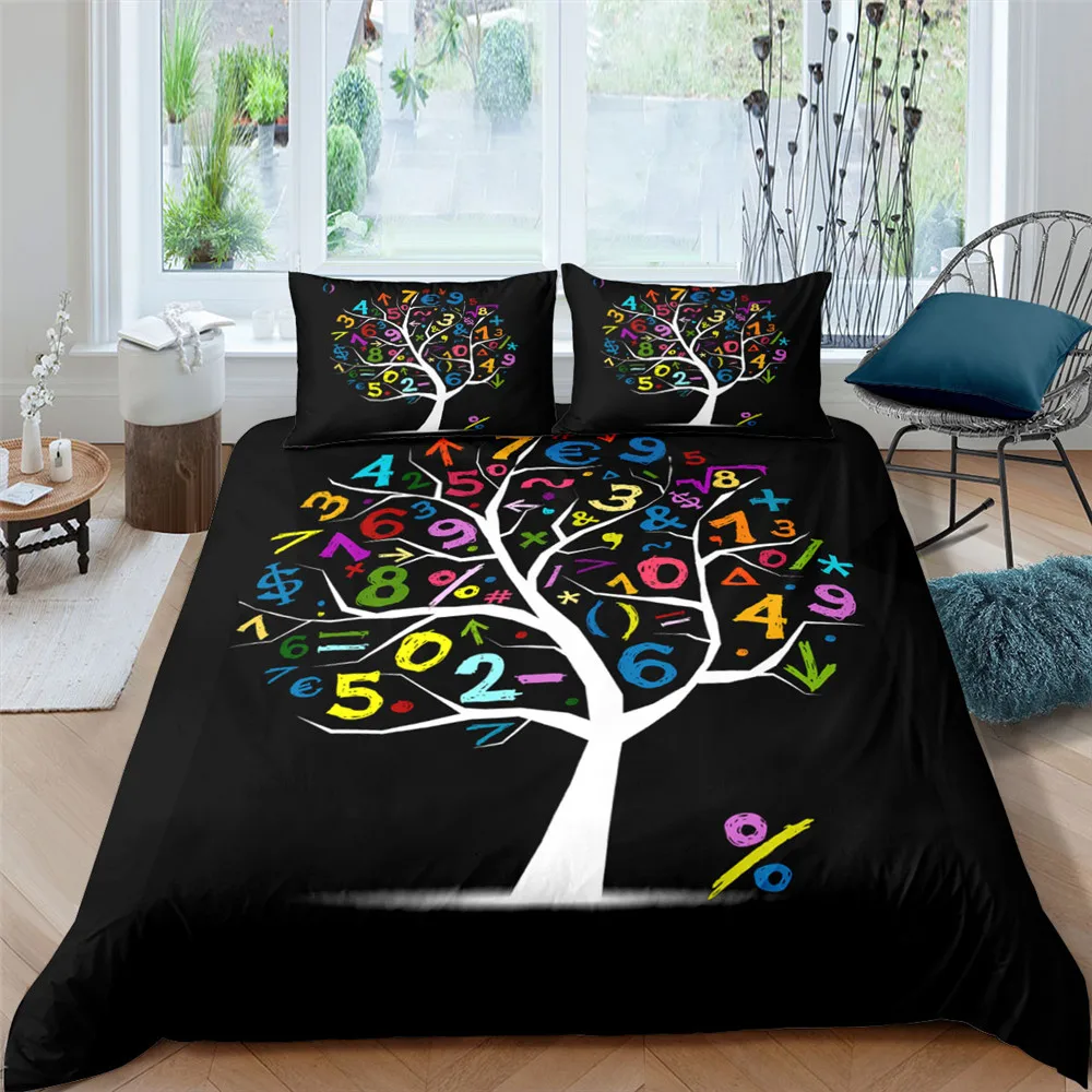 

3D Art Tree Painting Pattern Printed Duvet Cover Bedding Set King Size For Home Textiles With Pillowcase Set 2/3 PCS