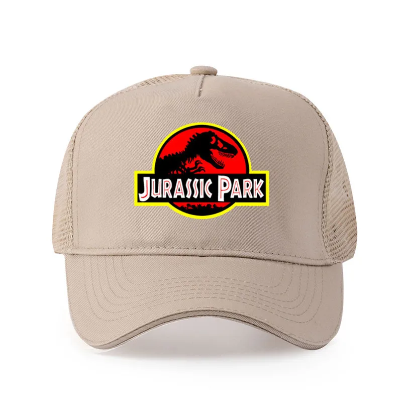 High quality pure cotton Men Jurassic Park Logo Printed Baseball cap Fashion Style women | Аксессуары для одежды