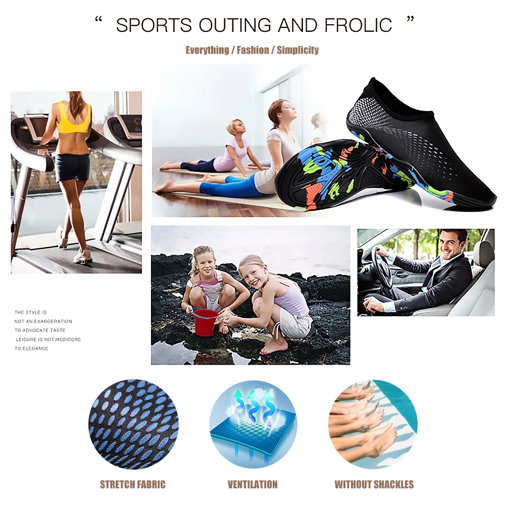

Unisex Sneakers Swimming Shoes Water Sports Beach Surfing Slippers Footwear Beach Shoes Quick-Drying Aqua Shoes