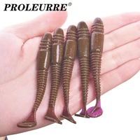 10pcslot fishing worm soft baits 7 5cm 3 2g shad shrimp smell silicone with salt lures impact swing tail wobblers swimbaits