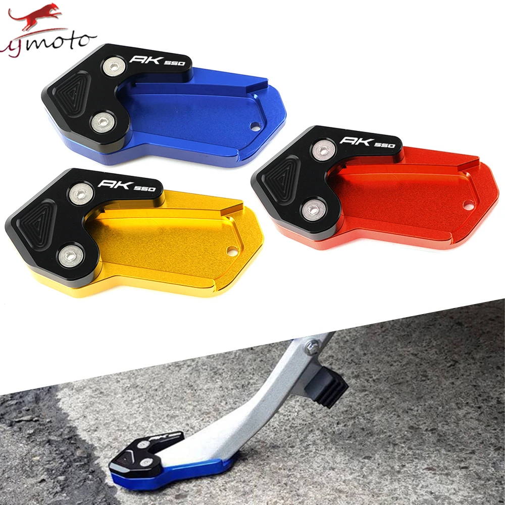 

For KYMCO AK550 AK 550 2017-2020 Motorcycle Accessories Kickstand Enlarge Plate Enlarger Extension Support Pad Foot Side Stand