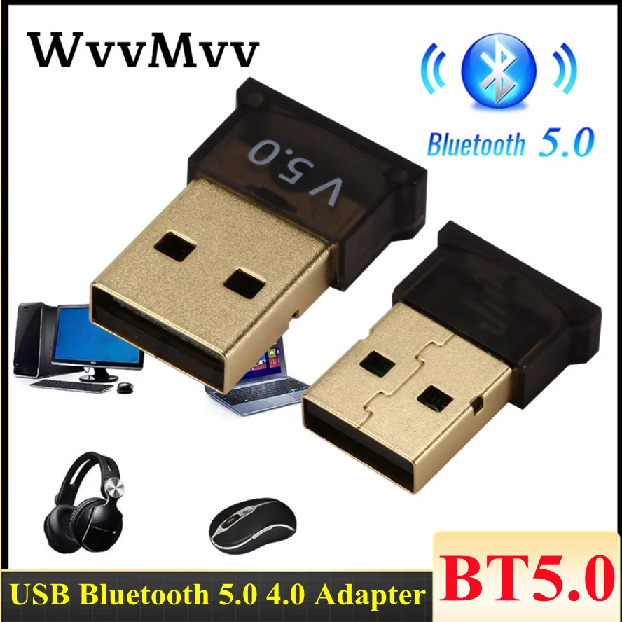 

Bluetooth Adapters USB BT 5.0 USB Wireless Computer Adapter Audio Receiver Transmitter Dongles Laptop Earphone BLE Mini Sender
