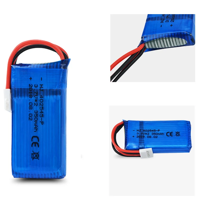 

2S 7.4V 350mah Lipo Battery for U919 U945A Wltoys V323 RC Drone Quadcopter Helicopter Spare Parts