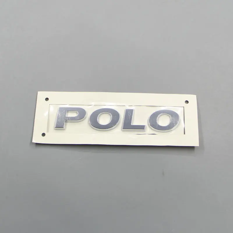 OEM coche trasero la tapa del tronco cromo plata emblema etiqueta insignia logotipo de VW Polo 0 1 4 6 ABS etiqueta|Эмблемы| |
