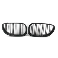 1 pair gloss black style car styling front kidney grilles racing grille for bmw 5 series e60 e61 m5 2003 2010 auto accessories