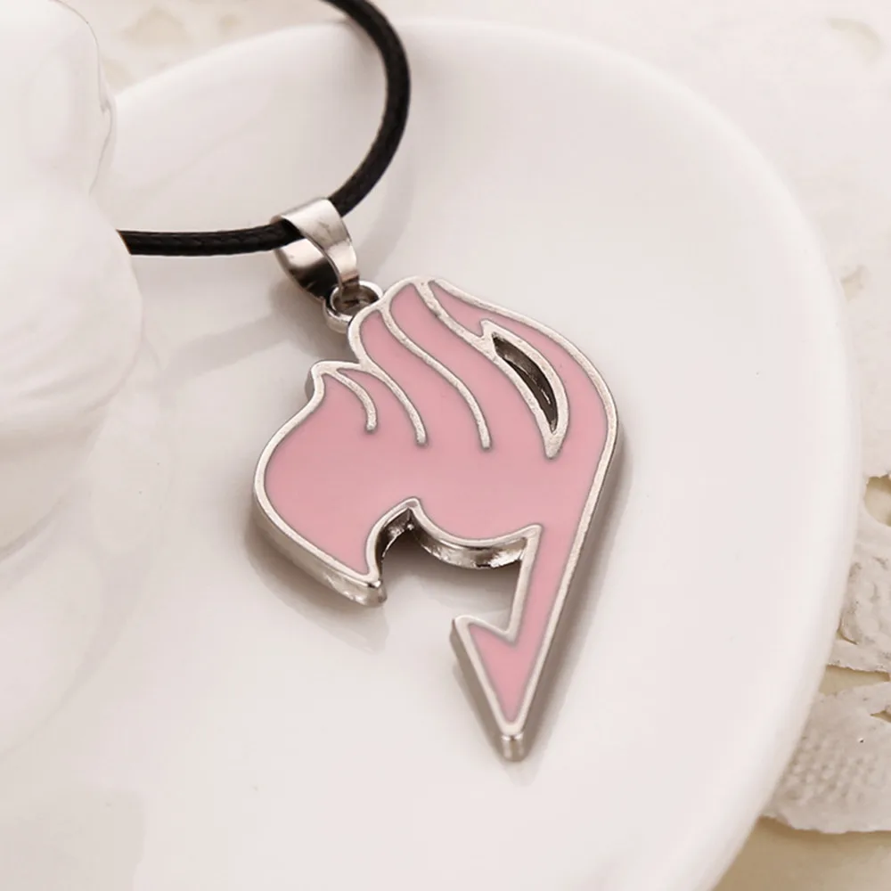 

Fashion 4 Color Alloy Necklace Fairy Tail Guild Sign Pendant Necklace Movies Jewelry NL-0771
