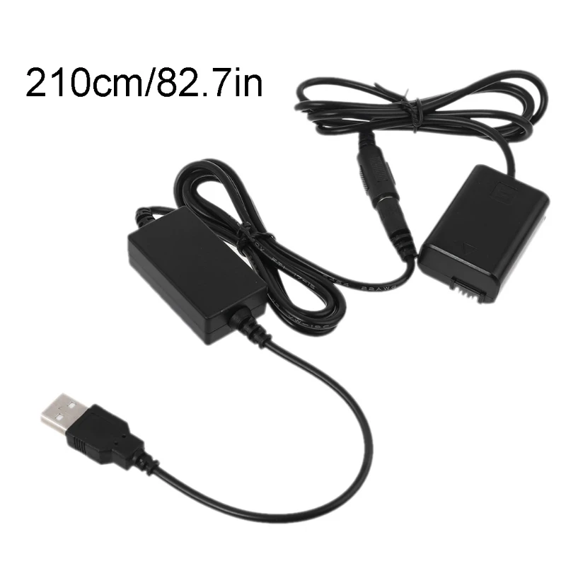 

2A USB к NP-FW50 манекен Батарея Мощность адаптер для-Sony A7 A7R A7S A7II A7RII W3JB