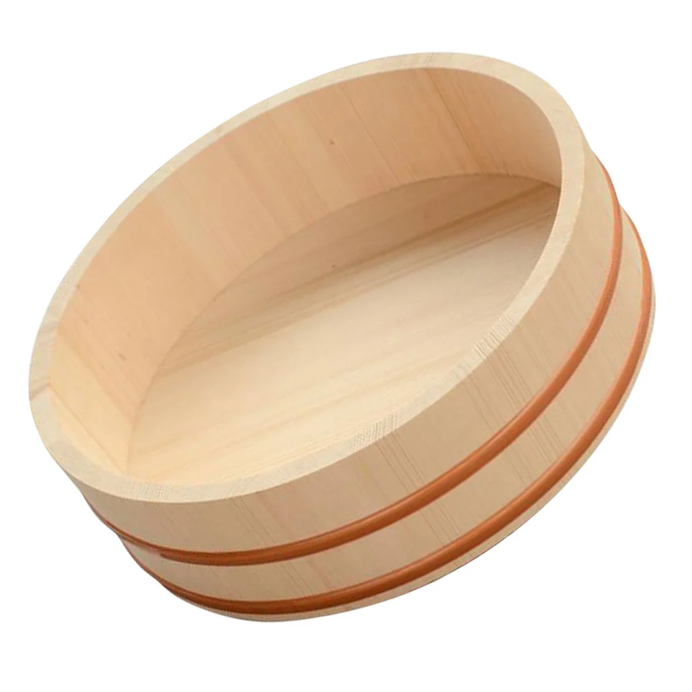 

Japanese Sushi Bucket Wooden Food Bucket Household Storage Bucket Sushi Serving Tray