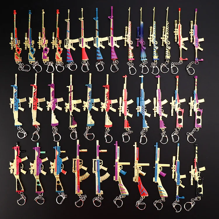 PUBG брелок для выживания подвеска брелки пистолет оружие модель 98 K ключей из