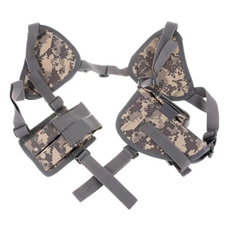 

Tactical Nylon Shoulder Gun Holster Universal Pistol Gun Carrier Pouch Concealed Holster Accessory For Glock 17 18 19 22 23 USP