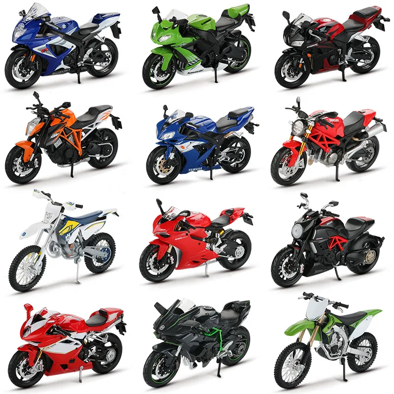 Maisto 1:12 модель мотоцикла Игрушка Сплав мотоцикл Panigale 1199 H2R внедорожные мотоциклы Мотокросс игрушки для детей Коллекция