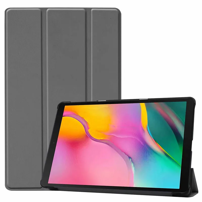 Кожаный чехол для Funda Samsung Galaxy Tab A 10 1 2019 с трехслойной подставкой планшета T510