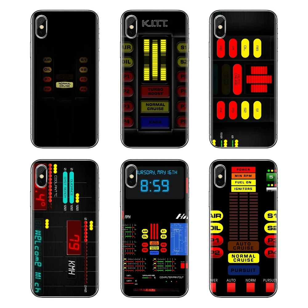 For Huawei P Smart Y6 P8 P9 P10 Plus Nova P20 Lite Pro Mini 2017 SLA-L02 SLA-L22 2i Knight Rider KITT Car Dashboard Phone Covers |