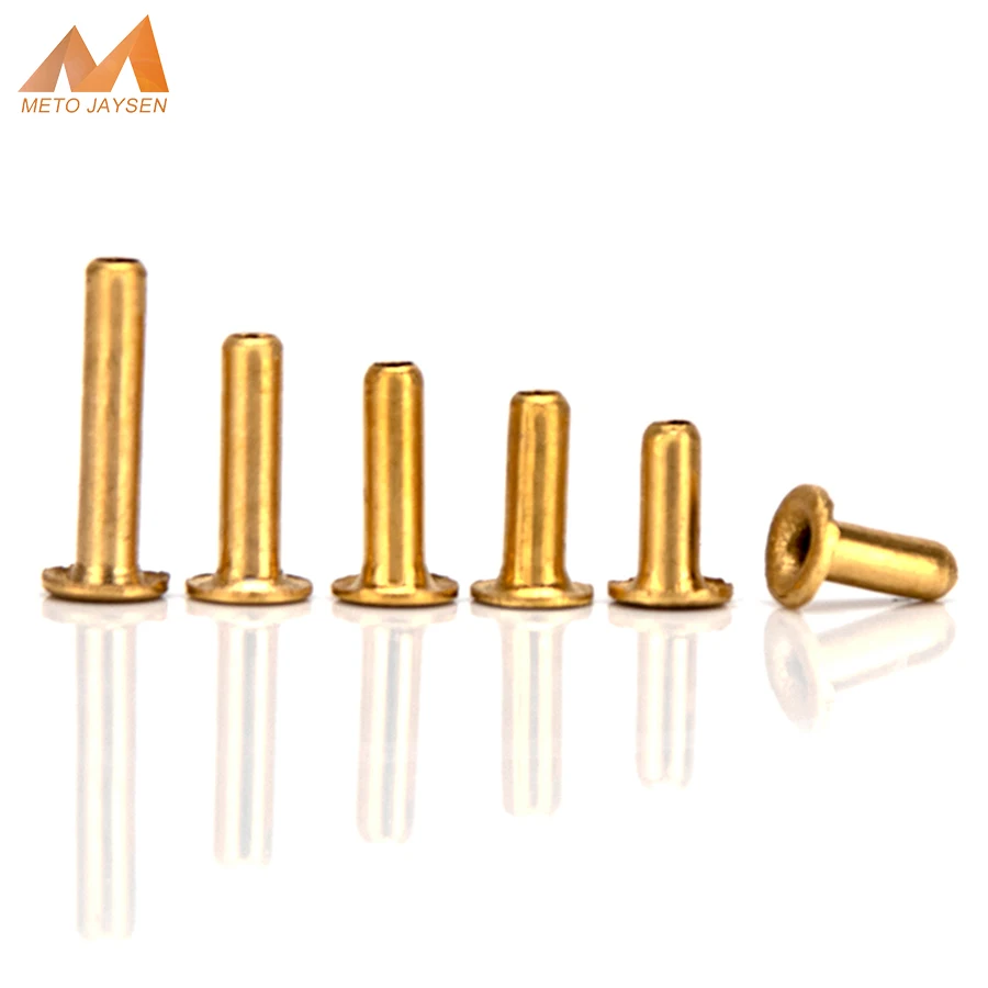 

Brass Eyelet Rivet Nut Copper Hollow Grommet Hole Rivets Thread Diameter 2.5mm-3.5mm Bolt Length 2.5mm-8mm