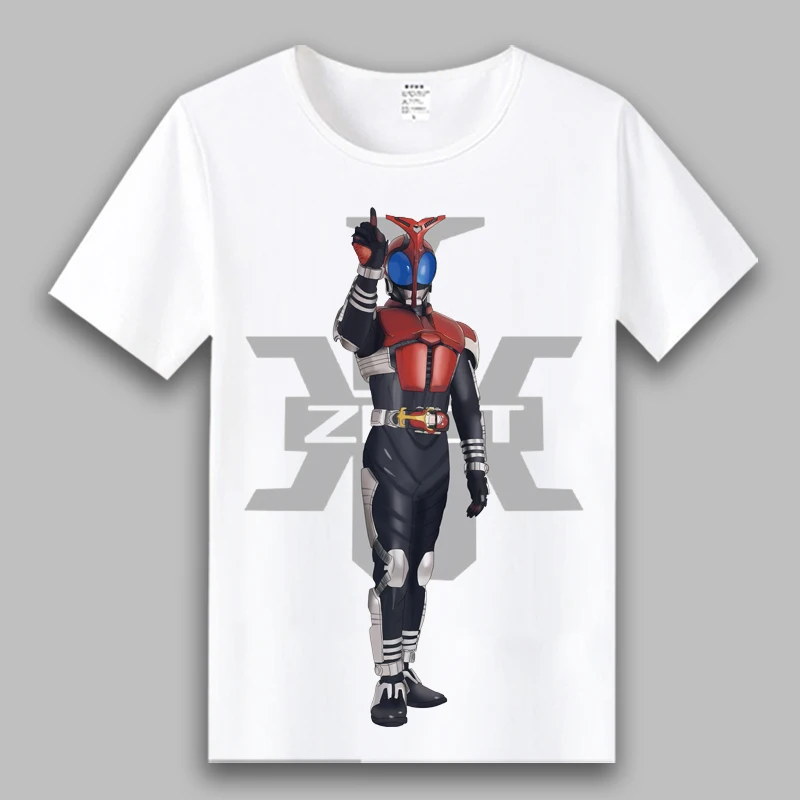 Японское аниме маскарадный гонщик косплей футболка с японским камень Райдер