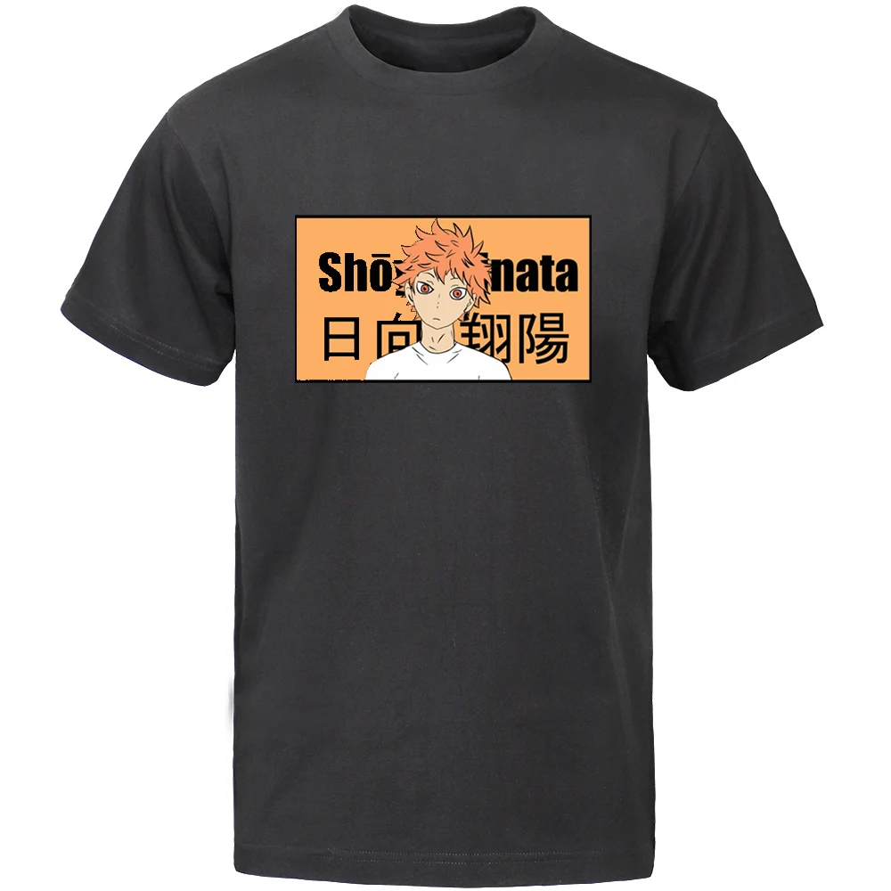 

Hinata Haikyuu T-shi Fukuronaki Hi School T-shis Summer Tshis Men Harajuku Oveized Sho Sve Te Round Ne Tops