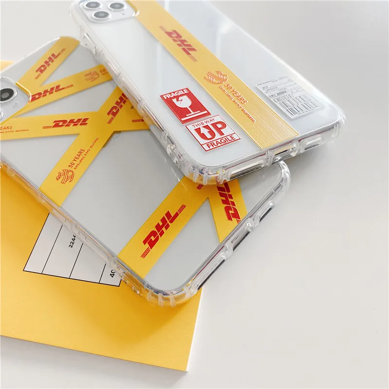 

Dhl Express Soft Case For Iphone 11 Pro X Xs Max Xr 8 7 Plus Se 2020 Clear Silicone Phone Cover 3d Relief Coque Fundas Capa