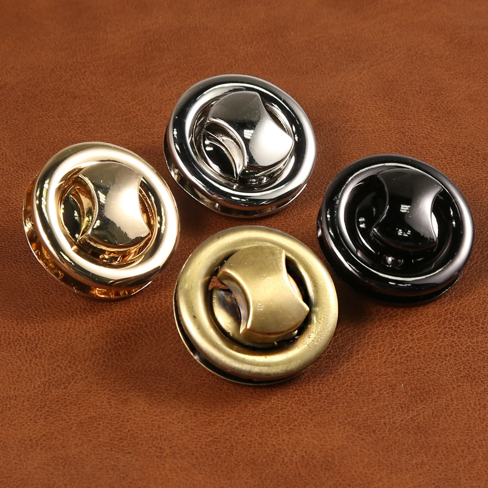 Металлическая круглая сумка 3 2 см с поворотным замком застежка кожаное ремесло