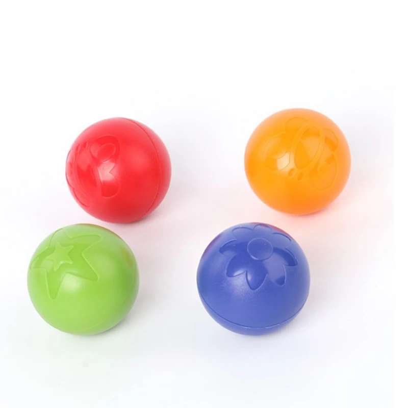 Фото Цветные шарики 1 шт. игрушечные экологически чистые цветные мягкие пластиковые