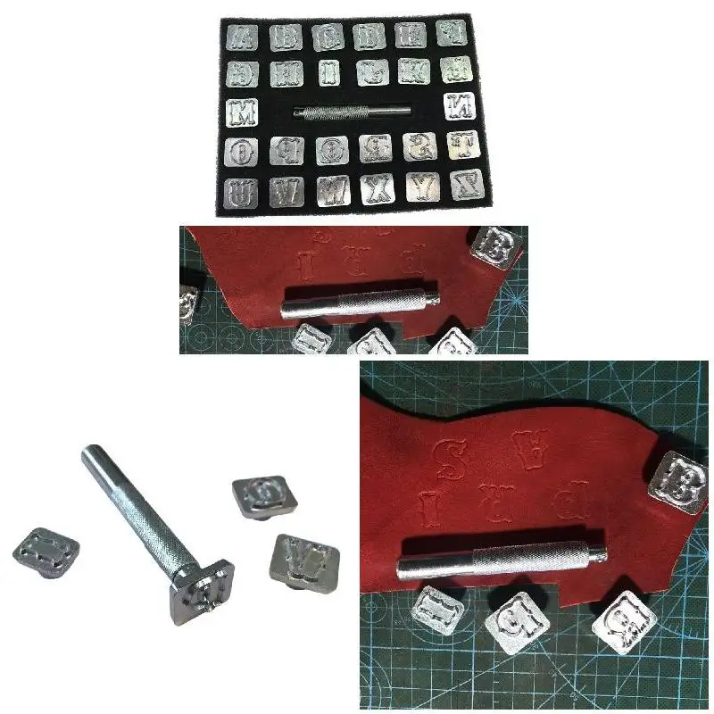 

High Carving Leather Art Alphabet Set Letters Stamp Handmade Durable Portable Metal DIY Tools UEJ