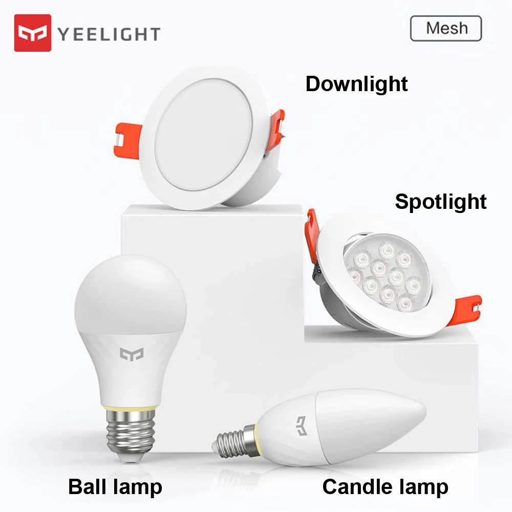 Xiaomi Mijia Yeelight умный Bluetooth светильник умный прожектор умная лампа работает с Yeelight шлюз для приложения MiHome