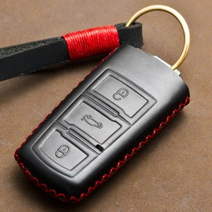 1 Pcs Genuine Leather Car Key Cover Case For Volkswagen Golf 5 6 7 MK7 Passat CC Passat B6 B7 B8 Passat 3C CC Magotan R36 B5 B7L