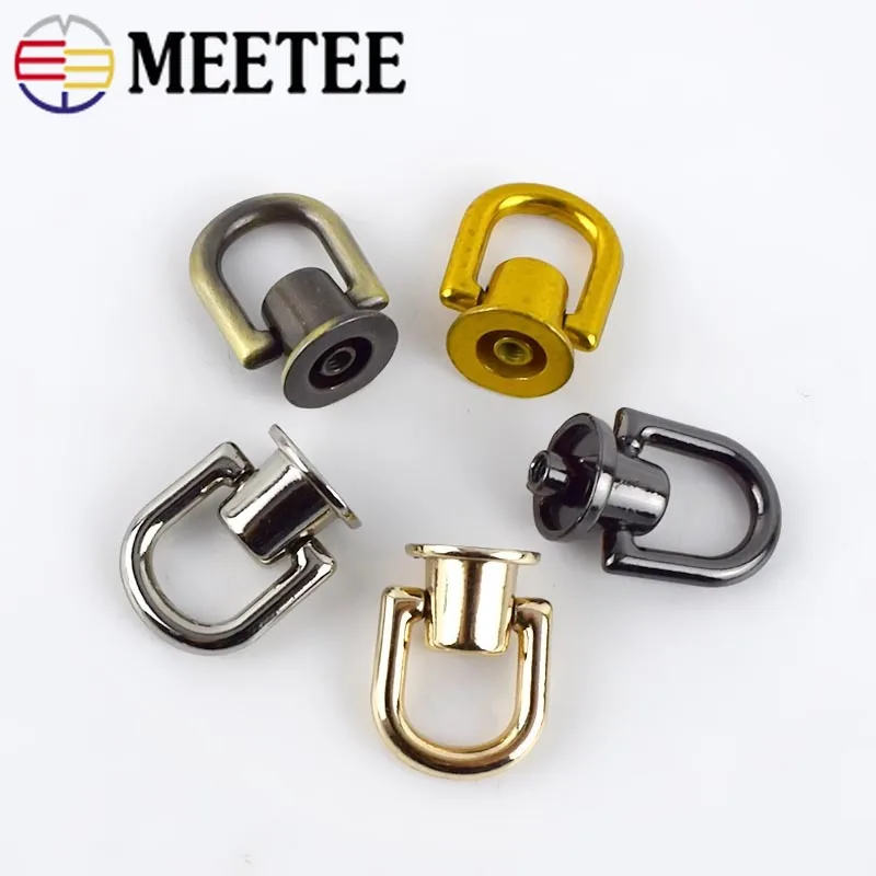 10 шт. d-образная сумка с ручками цепной крюк боковой зажим винт для ногтей