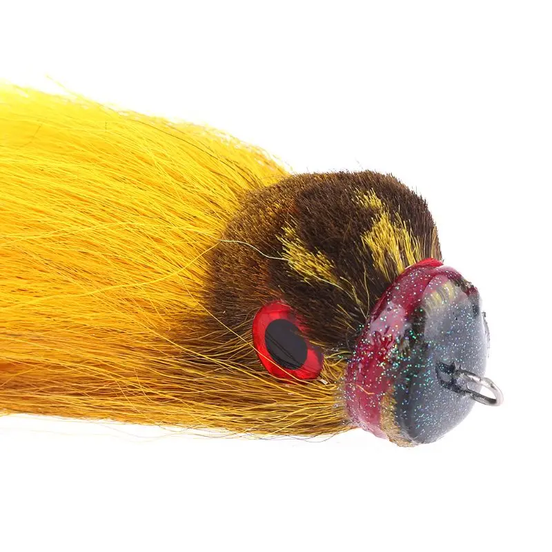

Soft Grub Shallow Hooks Big Bait 3D Deer Hair Mouse Lure Fishing Accessories G99D
