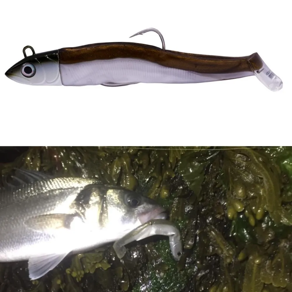 Мягкая Черная рыболовная приманка в виде гольяна Hunthouse 25 г 40 60 90 120 мм 110 125 135 155