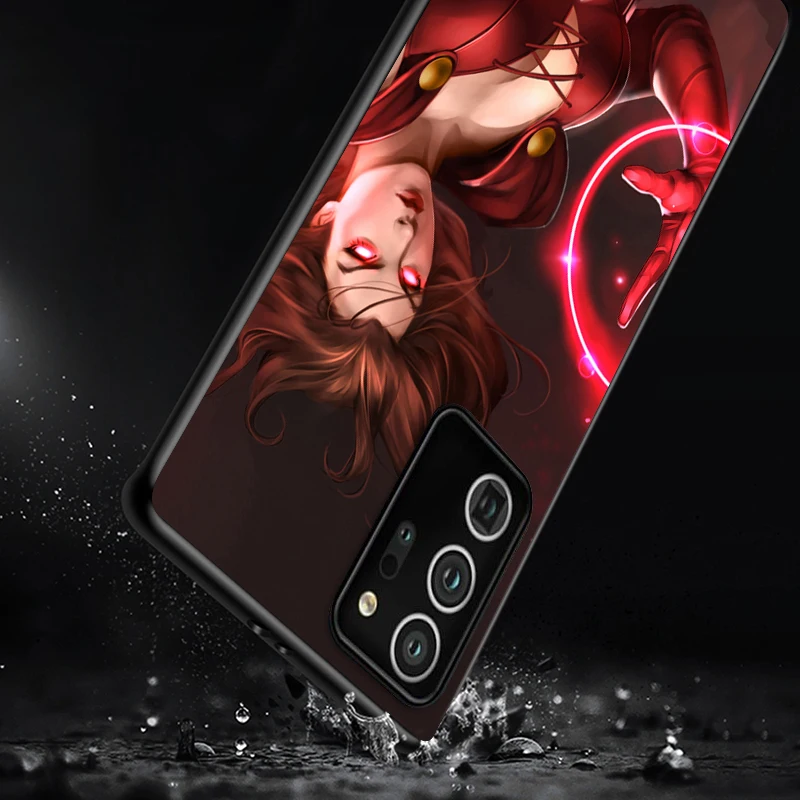

Wanda the Scarlet Witch Shockproof Cover for Samsung Galaxy S21 S20 FE Ultra Lite S10 5G S10E S9 S8 Plus Black Phone Case