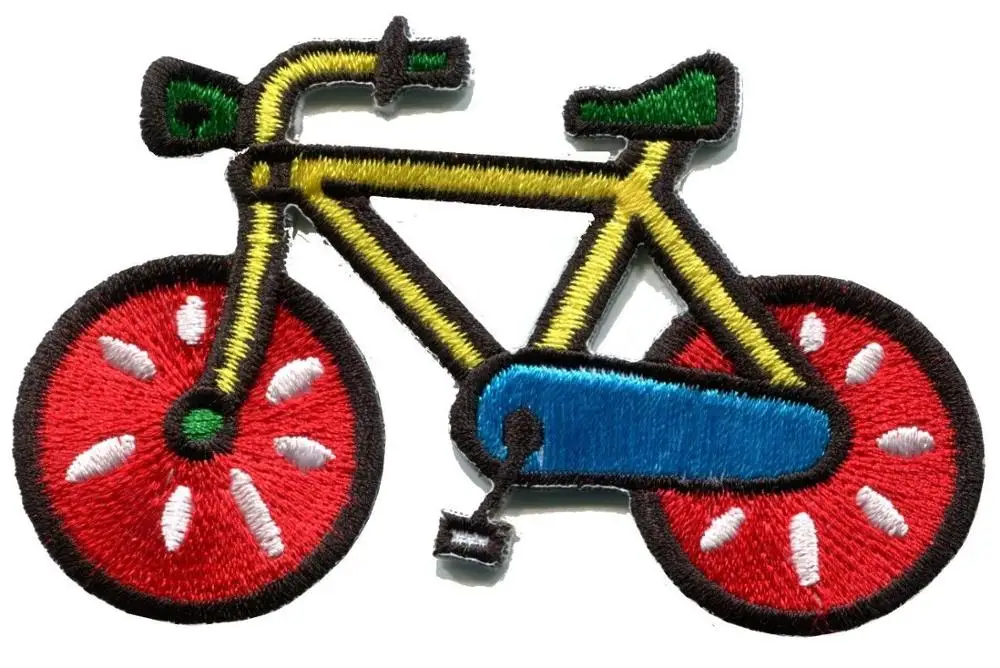

Хит! Велосипед Ретро велосипед 70s Аппликация в стиле панк Железо на патч новый (размер около 8,6*5,3 см)